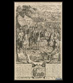 Almanac from 1720 that commemorates the victories of the Duke of Berwik in Spain