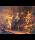 Godoy presents “The Peace” to Carlos IV (José Aparicio Real)