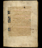 Page from the 1397 Brotherhood Book of Bylaws validated by King Juan II in 1453