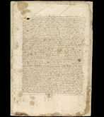 Testament en gascon de Martín Gomis. 1362 