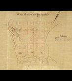 "Part of the plan that was approved " (Project of the widening of San Sebastián.1865)